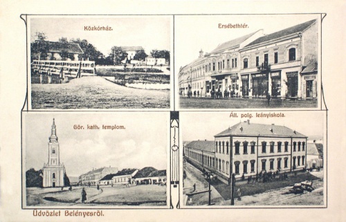 Belényes:Polgári Leányiskola,Közkorház,Erzsébet tér.1910