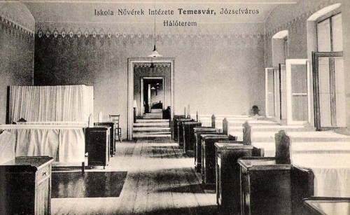 Temesvár:Iskola nővérek intézete,hálóterem.1911