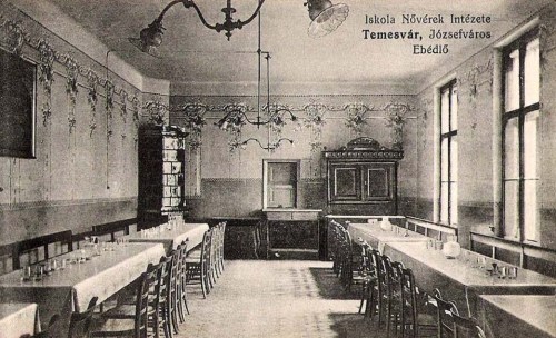 Temesvár:Iskola nővérek intézete,ebédlő.1911