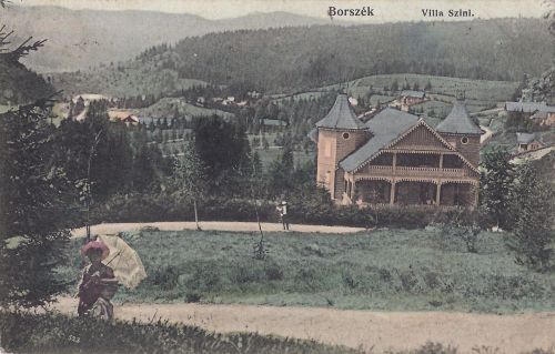 Borszék:Dr.Szini villa a Csaba királyfi útról nézve.1910