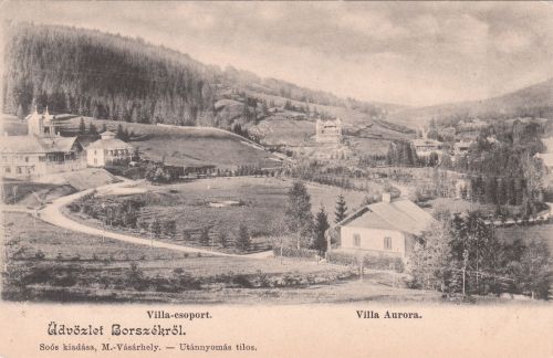Jókai út,balra az Emmausz(Cziffra) villa mellette az Irén(Bagolyvár)nyaraló.1901