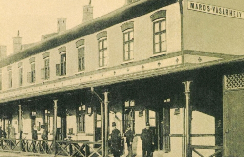 Marosvásárhely:vasútállomás,1907.