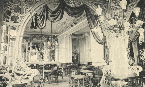 Nagyvárad:Royal kávézó belseje,1903.