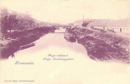Temesvár:Béga rakpart.1899