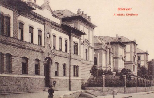 Kolozsvár:Klinika főbejárata.1909