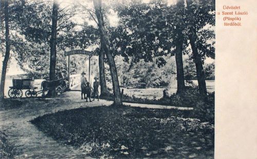 Püspökfürdő: Szent László főherceg sziget.1907