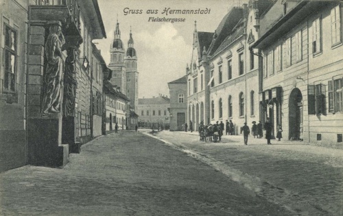 Nagyszeben:Hentes utca,1906.