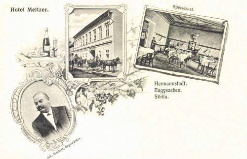 Nagyszeben:Meltzer szálloda és étterem,1906.