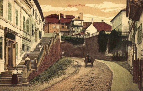 Nagyszeben:Polgár lépcső,1916.