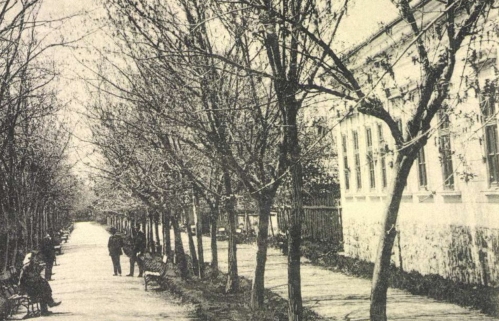 Kovászna:sétatér,1904.
